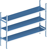 Стеллаж модульный базовый POLAIR LOAD.ME INOX 16AL.3IN40.13B