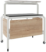 Стол нейтральный Кобор AN150 white/natural/black