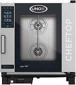 Пароконвектомат UNOX XEVC-0711-GPLM газ (левая дверь) купить по низкой цене в Новосибирске | Комплекс Трейд.