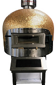 Печь для пиццы Morello Forni FRV100CM CUPOLA MOSAICO Gold