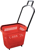Корзина-тележка покупательская Корбис PBT45 красная