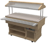 Салат-бар охлаждаемый Gastrolux WoodLine ПО-187/ПК/W