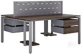 Стол офисный КОБОР P/2-80/120 graphite/charlston