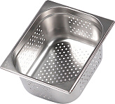 Гастроемкость перфорированная Luxstahl GN 1/2-150 (d=5 мм)