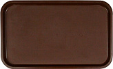 Поднос увеличенный Luxstahl 530х330 мм темно-коричневый (ПП)
