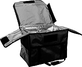 Термосумка для обедов Luxstahl 2068 (600х400х450 мм, фольгированная, черная)