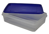 Контейнер для продуктов прямоугольный MGprof (3.4 л., 29*19*9 см, синяя крышка)